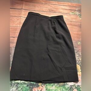 Giorgio Armani Black Skirt Knee-Length Workwear